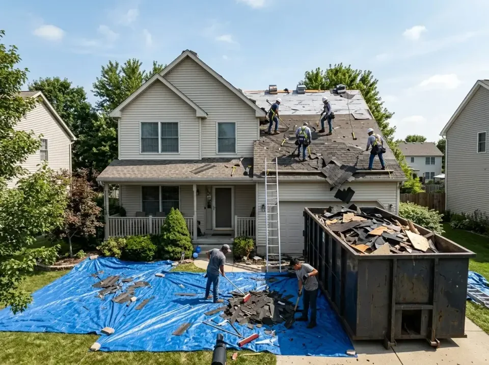 roof-replacement-debris-remova-004 — frequently asked questions, Cheapest Dumpster Rentals in Council Bluffs, IA